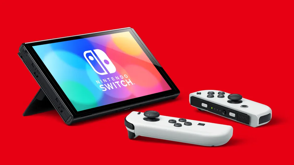 Nintendo Switch OLED med Mario Wonder