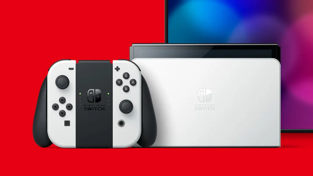 Nintendo Switch OLED med Mario Wonder