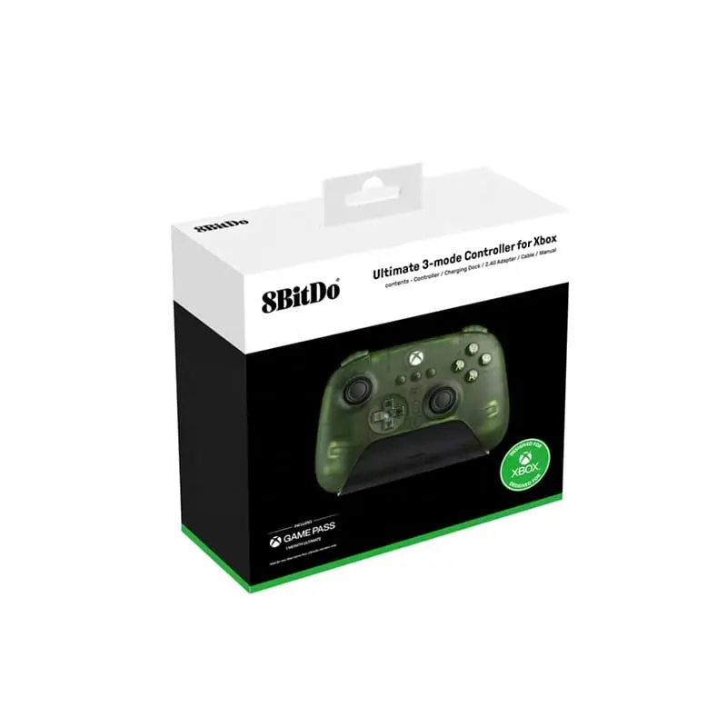 8BitDo Ultimate 3-läge handkontroll – Gamepad för Xbox / PC / Android – Jade