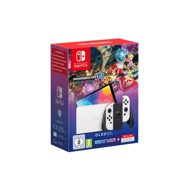 Nintendo Switch OLED med Mario Kart 8 Deluxe