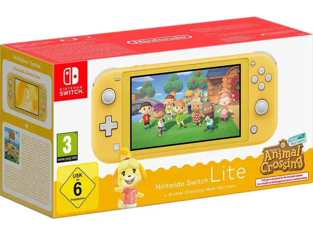 Nintendo Switch Lite Gul inkl. Animal Crossing